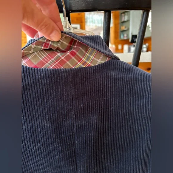 Boys Size M Navy Corduroy Sportcoat - Picture 5 of 10